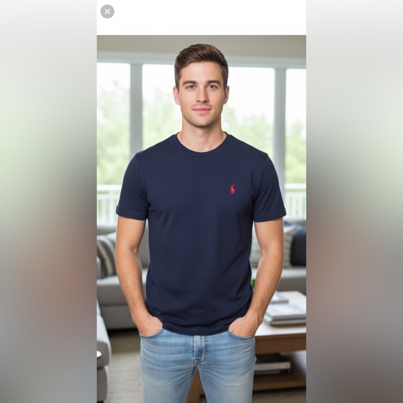 Polo Ralph Lauren Other - Polo by Ralph Lauren Men's Dark Blue Tee Ptp 19”to 20.5 “